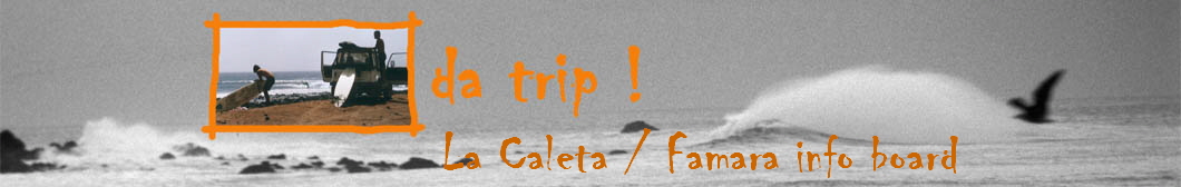 La Caleta / Famara info board